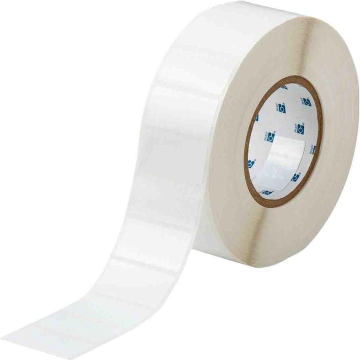 Actual product image Brady THT-17-483-3, Polyester, White, 50,8 x 25,4mm, extremely strong adhesive, 1-lane (3000 E.)