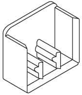 Actual product image Pollmann End cap for 3-phase fork busbars L EKC3 10 pcs.