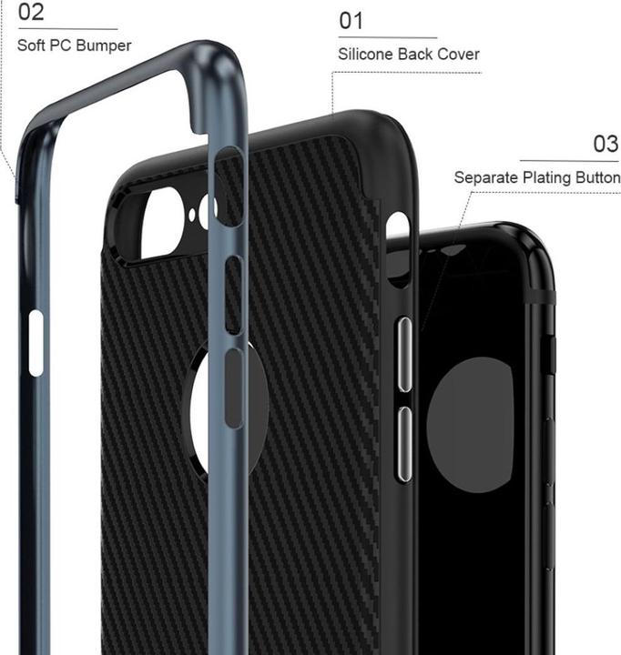 Actual product image König Design Apple iPhone 8 Case Mobile Cover Protective Case Bumper Case Gold (Apple iPhone 8)