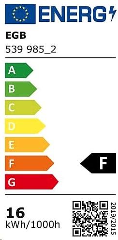 Etichetta energetica EGB Lampada a LED S14s L1000mm 17,W 1425lm 2700K (S14, 17.50 W, 1425 lm, 1 x, F)