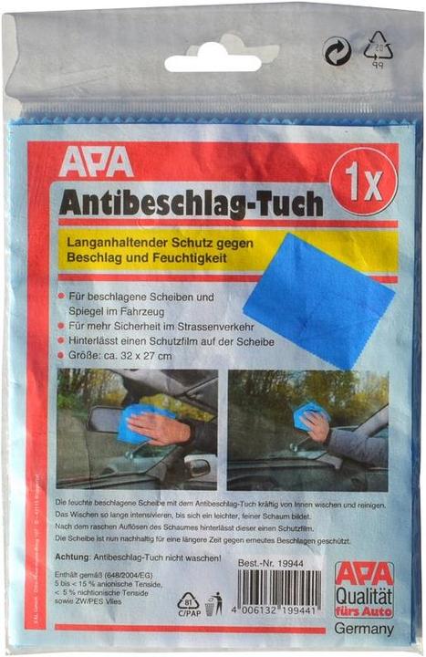 Actual product image APA Anti-fogging cloth
