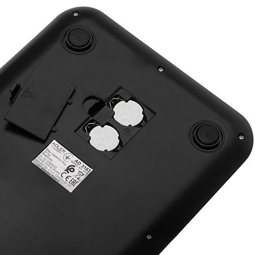 Produktbild Adler Küchenwaage Kitchen Scale | AD 3183b | Teilung 1 g | Schwarz
