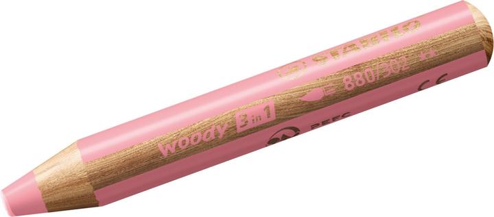 Image du produit STABILO woody 3 en 1 crayon de couleur (Rose pastel, 1 x)