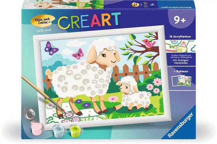 Produktbild Ravensburger Malen nach Zahlen 23764 - Schaf mit Lämmchen - Kinder ab 9 Jahren