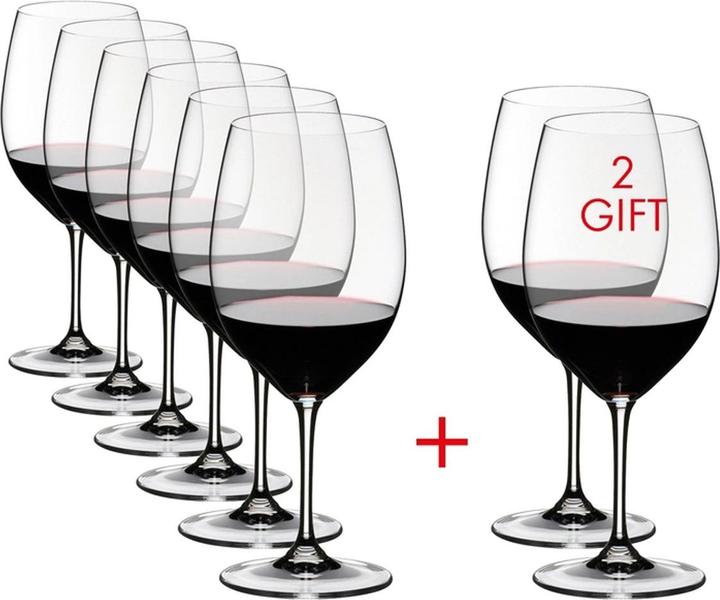 Produktbild Riedel Vinum Kauf 8 Zahl 6 Cabernet Sauvignon/Merlot, 61cl, 8er Se (61 cl)