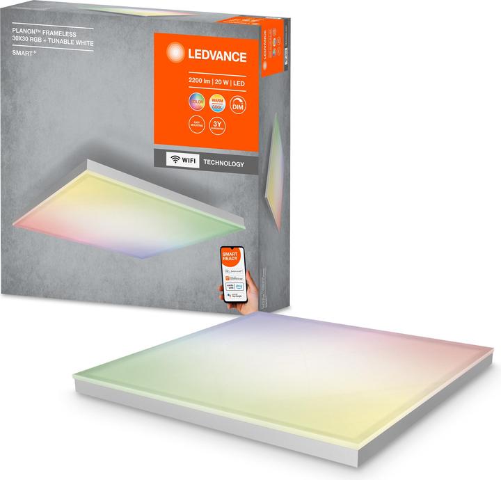 Produktbild Ledvance SMART+ WiFi Planon Frameless Square RGBW (1500 lm)