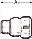 Actual product image Georg Fischer GF Primofit kobling overgangnippel 21/2-21/2 Rørgevind
