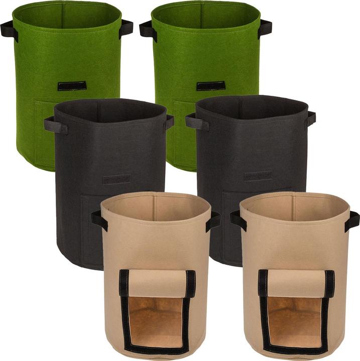 Actual product image Casativo Set of 6 planting sacks with harvest window (35 cm)