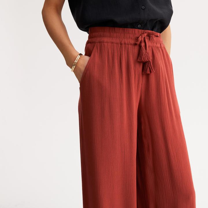 Image du produit Anne Weyburn Weite Hose aus Crepon (30)