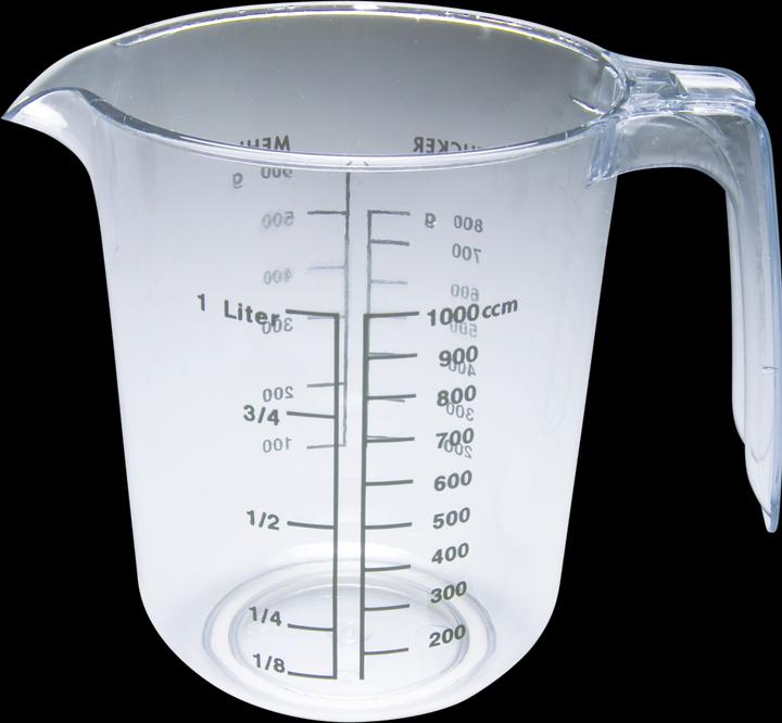 Städter Messkanne PS-Kunststoff-glasklar 1000ml (1000 ml)