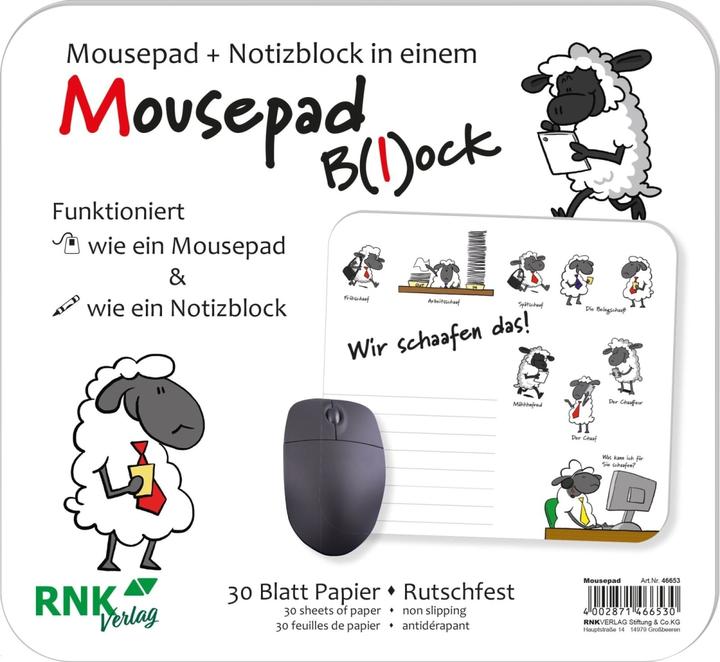 Actual product image Rnk 46653 - Mouse pad "We can do it", 240 x 220 mm, 30 sheets, 1 piece