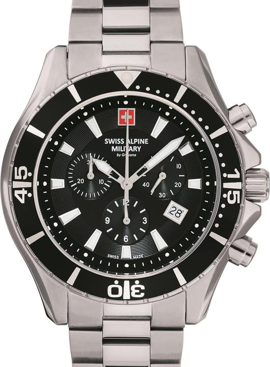 Produktbild Swiss Alpine Military 7040.9137 Chrono 46mm 10ATM (Analoguhr, 46 mm)