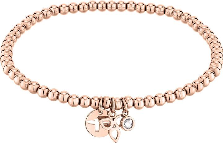 Tamaris Fashion bronze beaded bracelet with pendants TJ-0012-B-17 (L) (17 cm, Edelstahl)