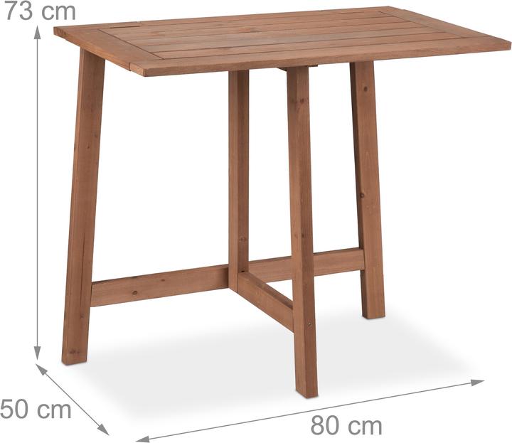 Actual product image Relaxdays Folding table (80 cm)