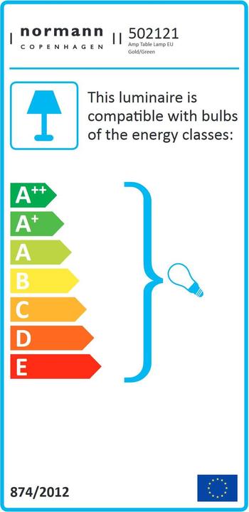 Label énergétique Normann Copenhagen Amp (E14)