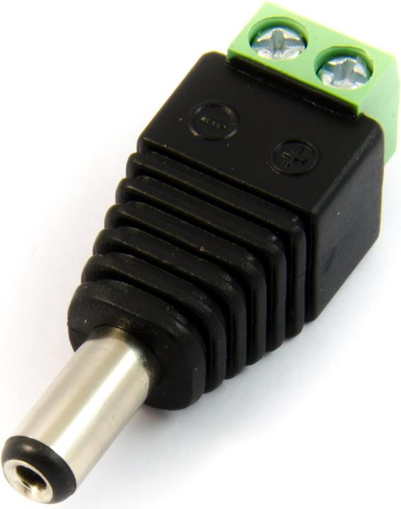 Purecrea DC-Stecker Male Barrel Jack 5.5mm / 2.1mm mit Schraubklemmen