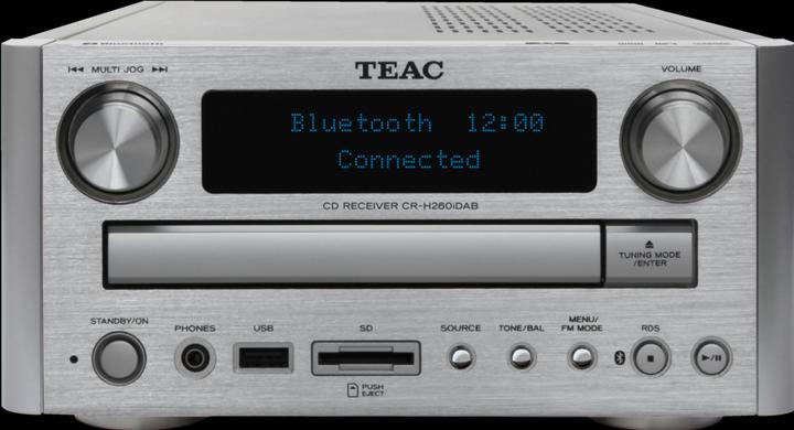 Produktbild TEAC CR-H260iDAB-S, DAB+, CD-Receiver, Bluetooth, USB/iPhone, SD-Card