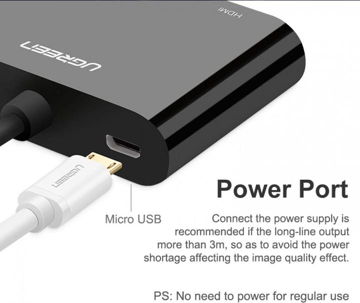 Produktbild Ugreen HDMI auf HDMI / VGA Adapter mit Audio (HDMI, 3 cm)