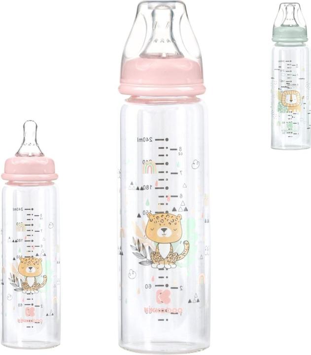 Immagine prodotto Kikkaboo Baby biberon in verre Savanna (240 ml)
