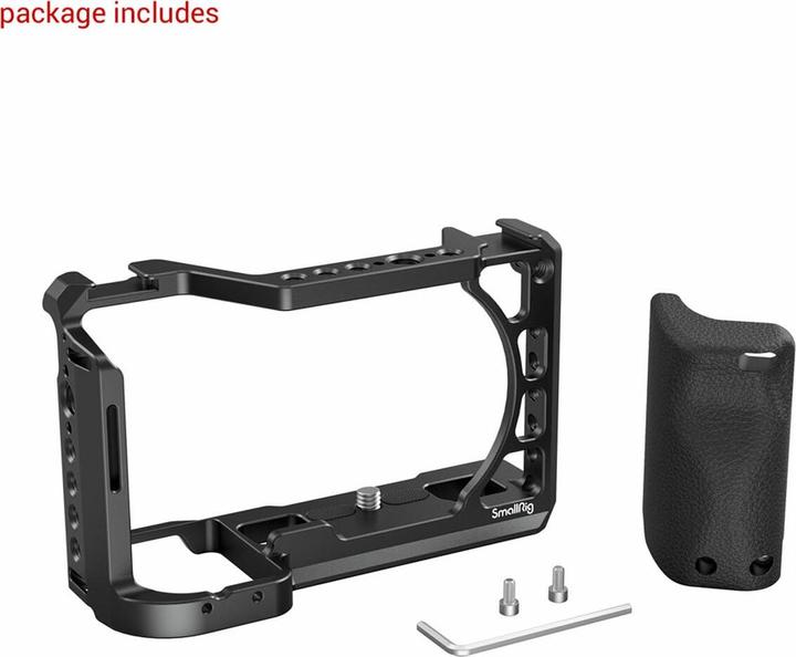 Image du produit SmallRig Cage avec poignée en silicone pour Sony A6100/A6300/A6400 Camera 3164 (Cage)