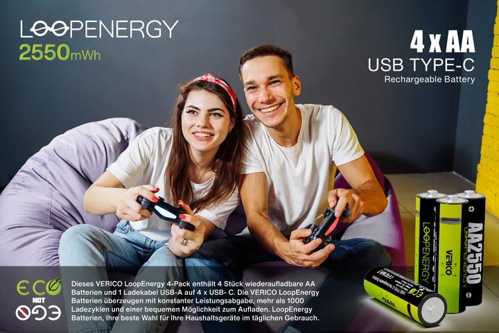 Actual product image Verico LoopEnergy AA (4 pcs., AA, 1700 mAh)