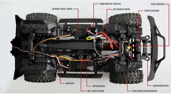 Produktbild Amewi Scale Crawler AMXRock CT10 Caballo 4WD Hellgrau, ARTR (RTR Ready-to-Run)