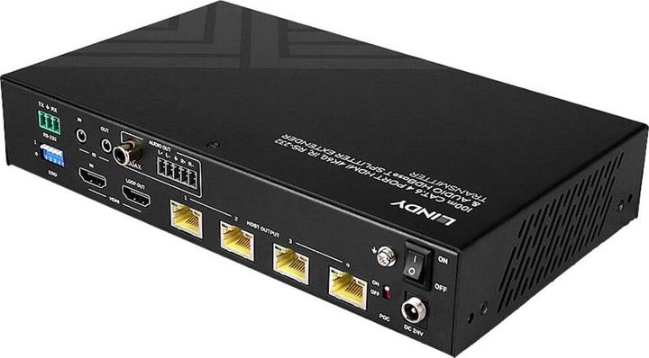 Immagine prodotto Lindy 100m Cat.6 4 porte HDMI 4K60 HDBaseT Splitter Extender Trasmettitore HDBaseT con 4 porte splitter