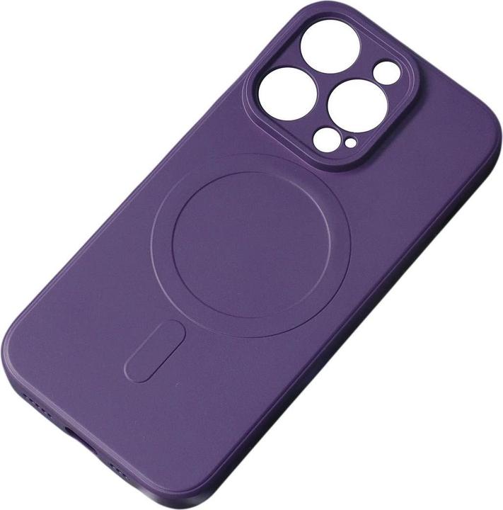 Produktbild Hurtel iPhone 16e Silikonhülle mit MagSafe – Lila (Apple iPhone 16e)