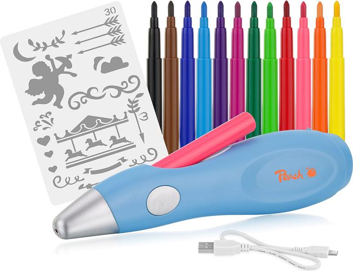 Actual product image Peach Airbrush Pen (Multicoloured, 12 x)