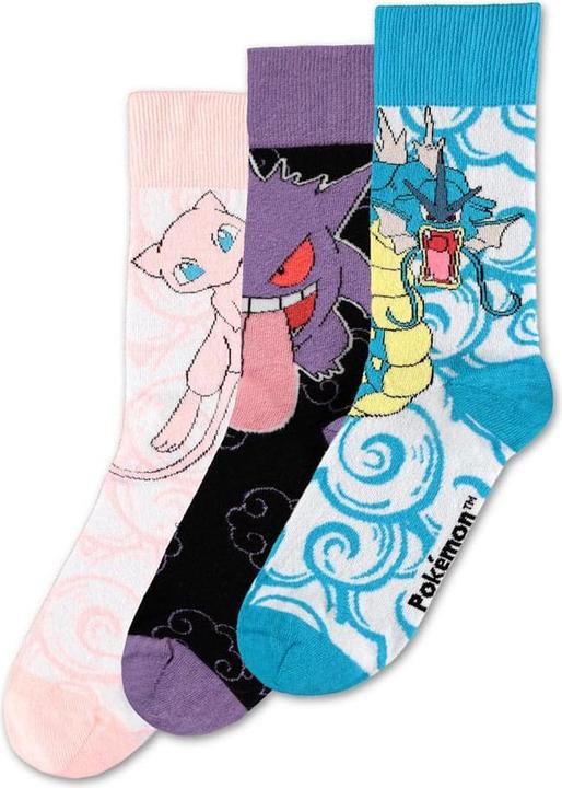 Difuzed Pokémon - Crew Socks (3 Pack) - 39/42 (3er Pack, 39, 42)