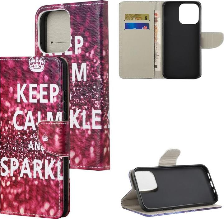 Immagine prodotto Ueli Express Custodia a libro per iPhone 13 Custodia con slot per schede Sparkle (Apple iPhone 13)