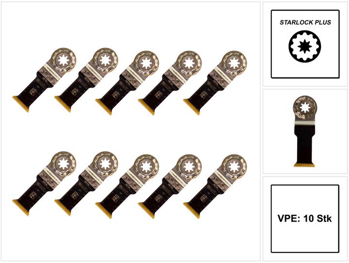 Actual product image Fein E-Cut CarbidePro saw blade StarlockPlus 60x32mm 10 pieces ( 63502237240 )