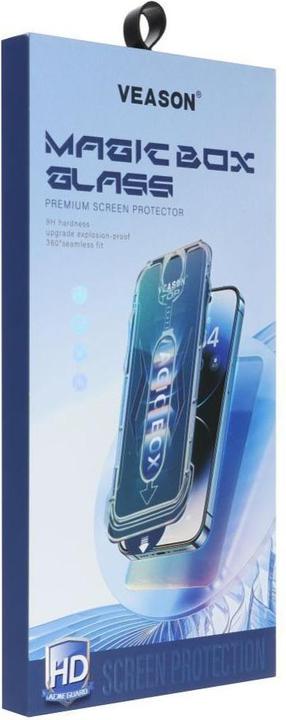 Produktbild Vmax Protective glass Veason 6D Pro Veason Easy-Install Glass + Applicator - for Iphone 13 black (1 Stück, Apple iPhone 13)