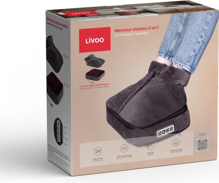 Actual product image Livoo 2 in 1 shiatsu massager