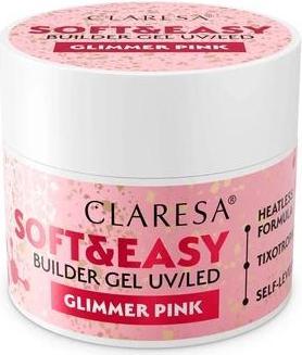 Produktbild Claresa Builder Gel Glimmer Pink 90 Grams (Pink)