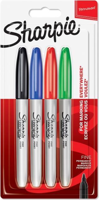 Actual product image Sharpie Permanent brand (Multicoloured, 0.90 mm, 4 x)