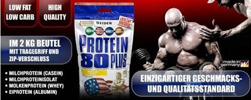 Produktbild Weider Protein 80 Plus (Erdbeere, 1 Stk., 2000 g)