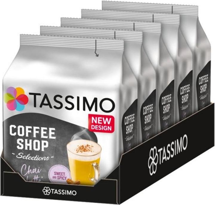 Actual product image Tassimo Coffee Capsules T DISC Chai Latte 40 servings (40 x Port.)