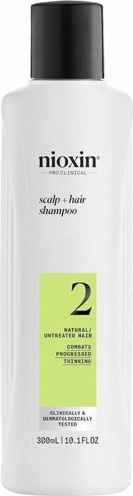 Immagine prodotto Nioxin Shampoo System 2 - Capelli naturali con diradamento avanzato 300ml (300 ml, Shampoo liquido)