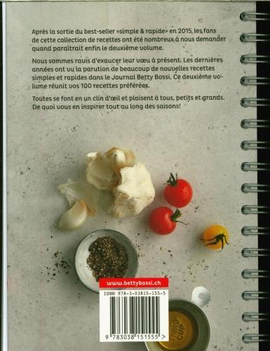 Immagine prodotto Betty Bossi Simple et rapide : les 100 recettes à succès (Francese, Collettività, 2020)