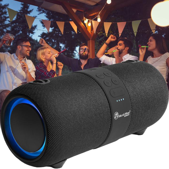 Image du produit Technaxx Haut-parleur Bluetooth® MusicMan LED SoundBlaster BT X56 (4 h, Fonctionnement sur batterie)