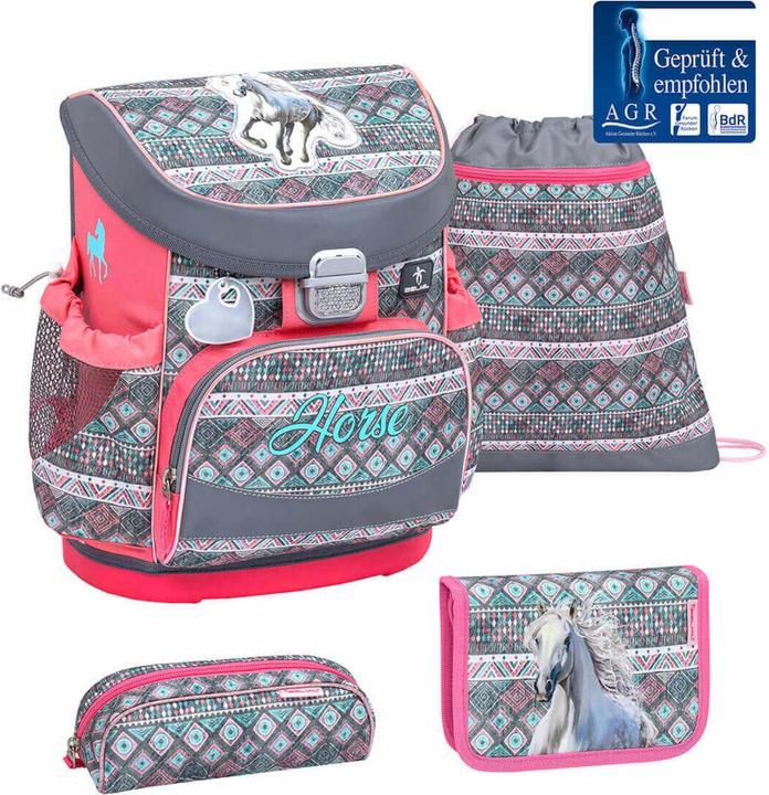 Image du produit Belmil MINI FIT sac à dos scolaire set de 4 pièces Horse Aruba Blue (17 l)