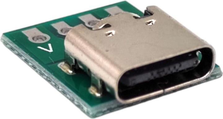 Actual product image Purecrea USB type C socket breakout board 4P