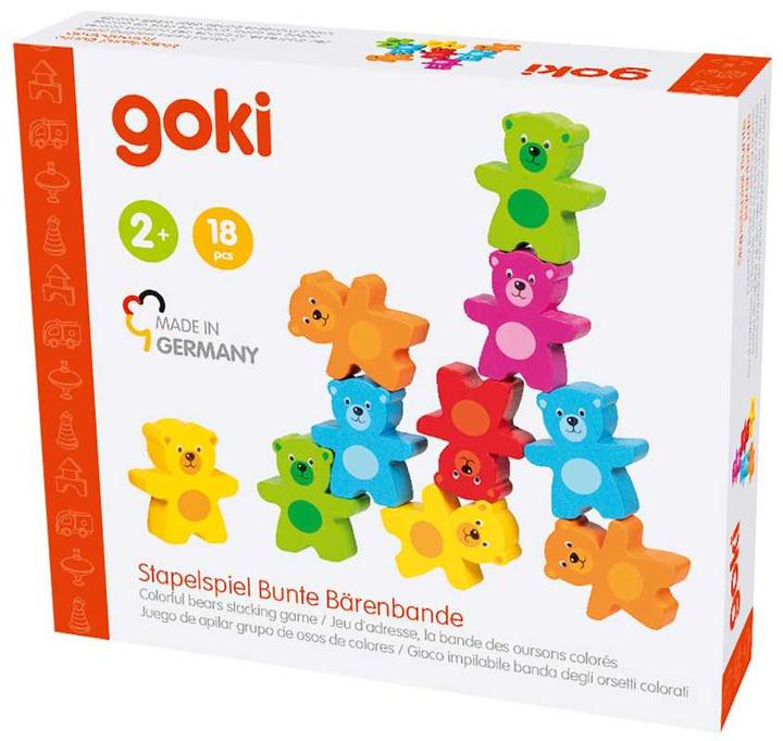 Actual product image Goki Stacking game Colourful bear gang
