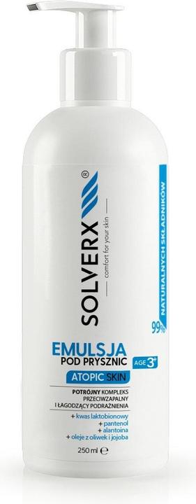 Actual product image Solverx Atopic Skin Shower Emulsion For Atopic And Psoriatic Skin 250Ml (250 ml)