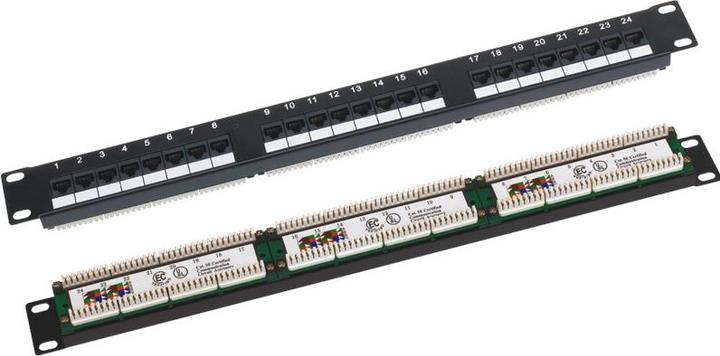 Actual product image Alantec Patchpanel UTP Cat.6 19 inch 1U 24xRJ45 LSA
