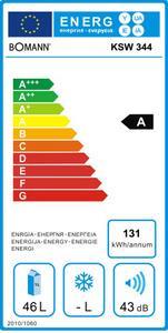 Energie-Label Bomann Weinkühler KSW 344