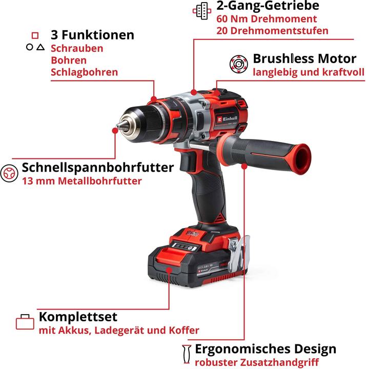 Produktbild Einhell TE-CD 18 Li-i BL (Akkubetrieb)