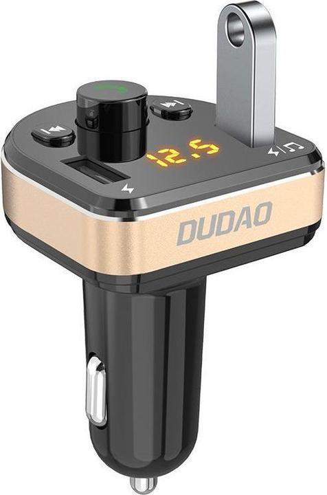 Produktbild Dudao FM Transmitter Bluetooth Autoladegerät MP3 3.1 A 2x USB Schwarz (R2Pro Black)