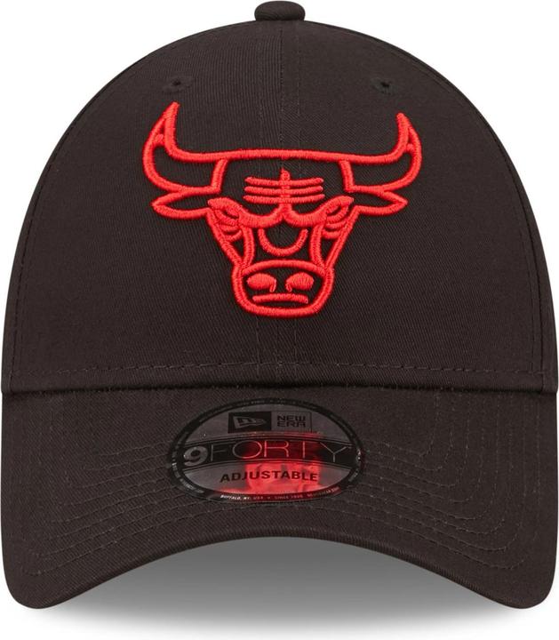 Actual product image New Era 9Forty Strapback Cap - Outline Chicago Bulls